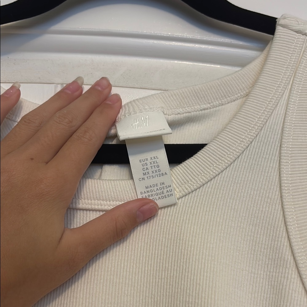 H&M Cream Ribbed Tank Top - Picture 5 of 11